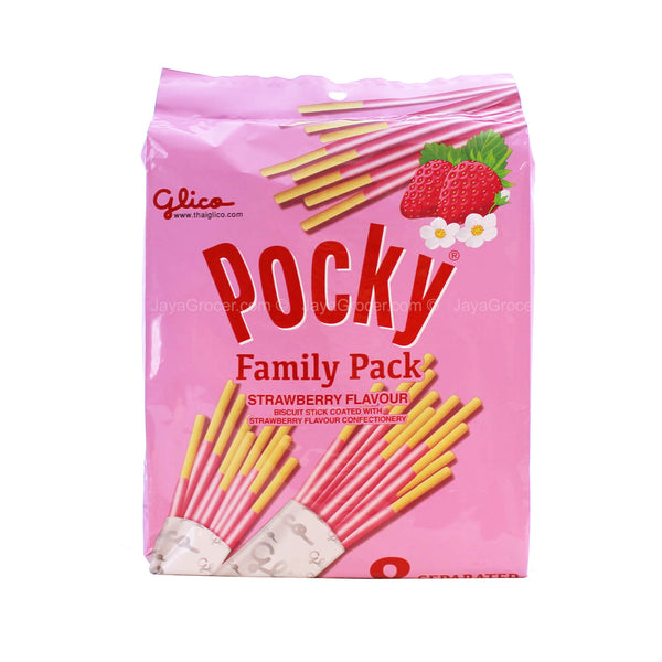 Glico Pocky Biscuit Stick Family Pack Strawberry Flavour 21g x 8 (highest price)