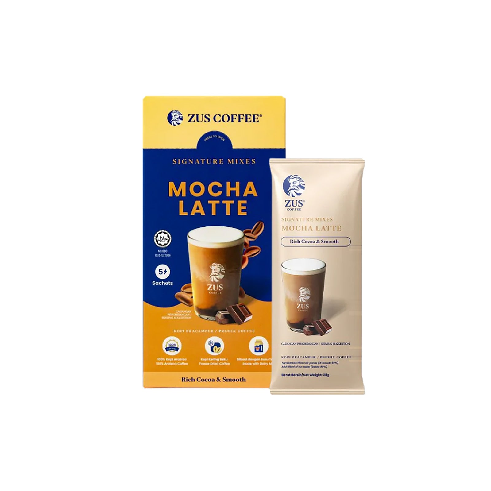 Zus Sign Mocha Latte Mixes Coffee 23g x 5