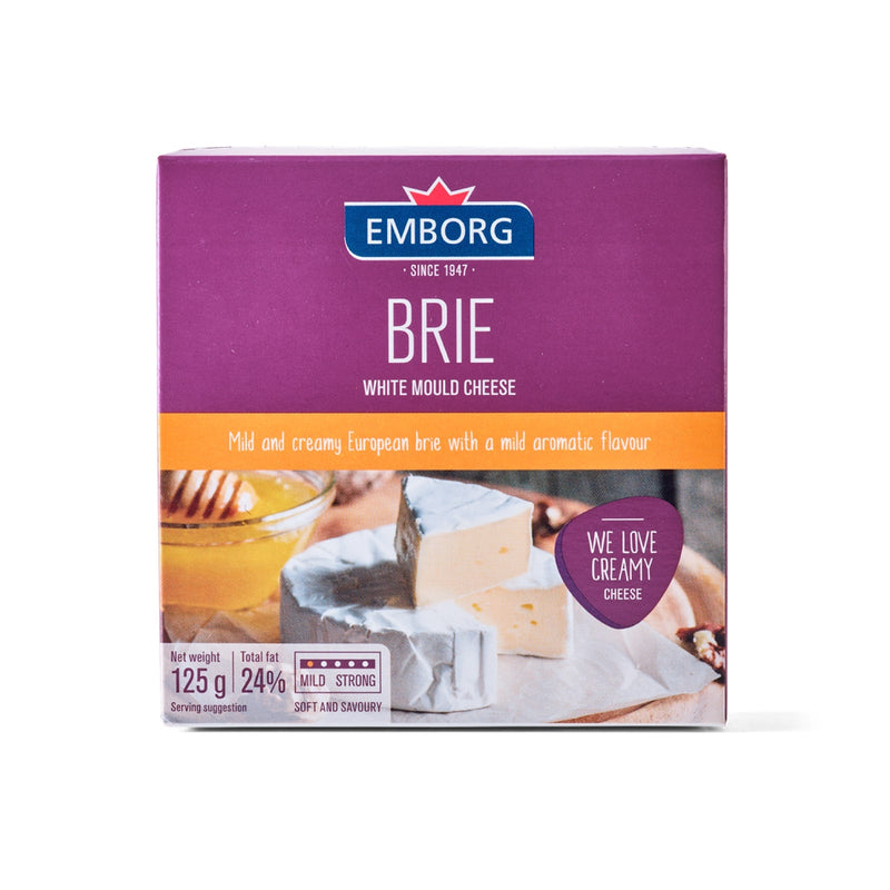 Emborg Brie White Mould Cheese 125g