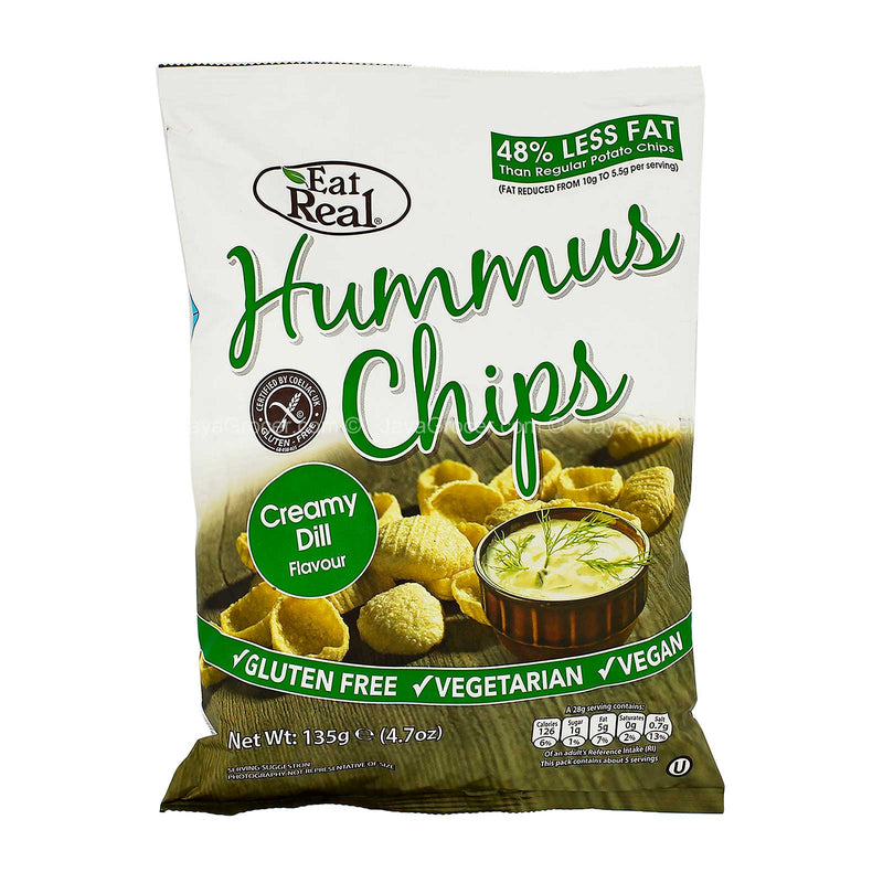 Eat Real Hummus Chips Creamy Dill Flavour 135g