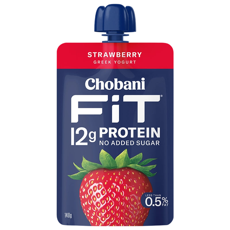 Chobani Fit Strawberry Yogurt Pouch 140g