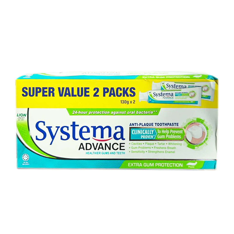 Systema Advance Deep Clean Whitening Toothpaste 130g x 2