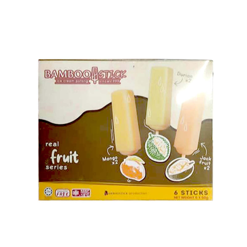 Bamboostick Real Fruit Series Ice Cream Sticks 60g x 6