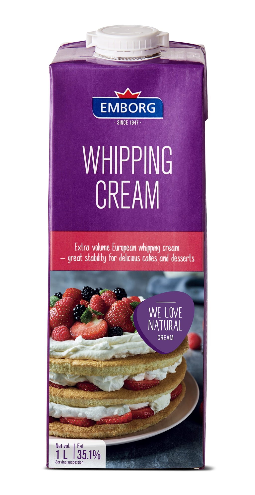 Emborg UHT Whipping Cream 1L