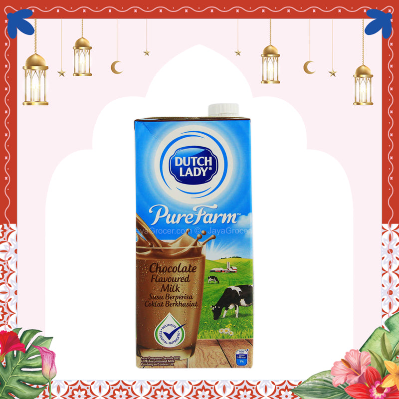 Dutch Lady Pure Farm Chocolate UHT Milk 1L