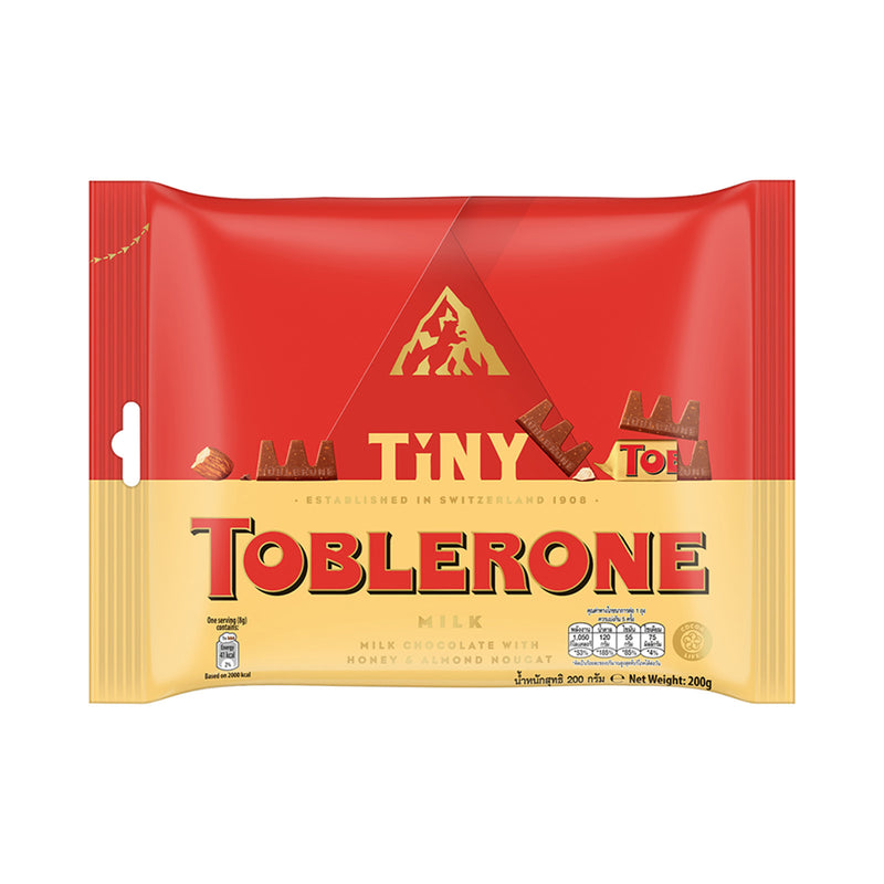 Toblerone Mini Swiss Milk Chocolate with Honey and Almond Nougat 200g