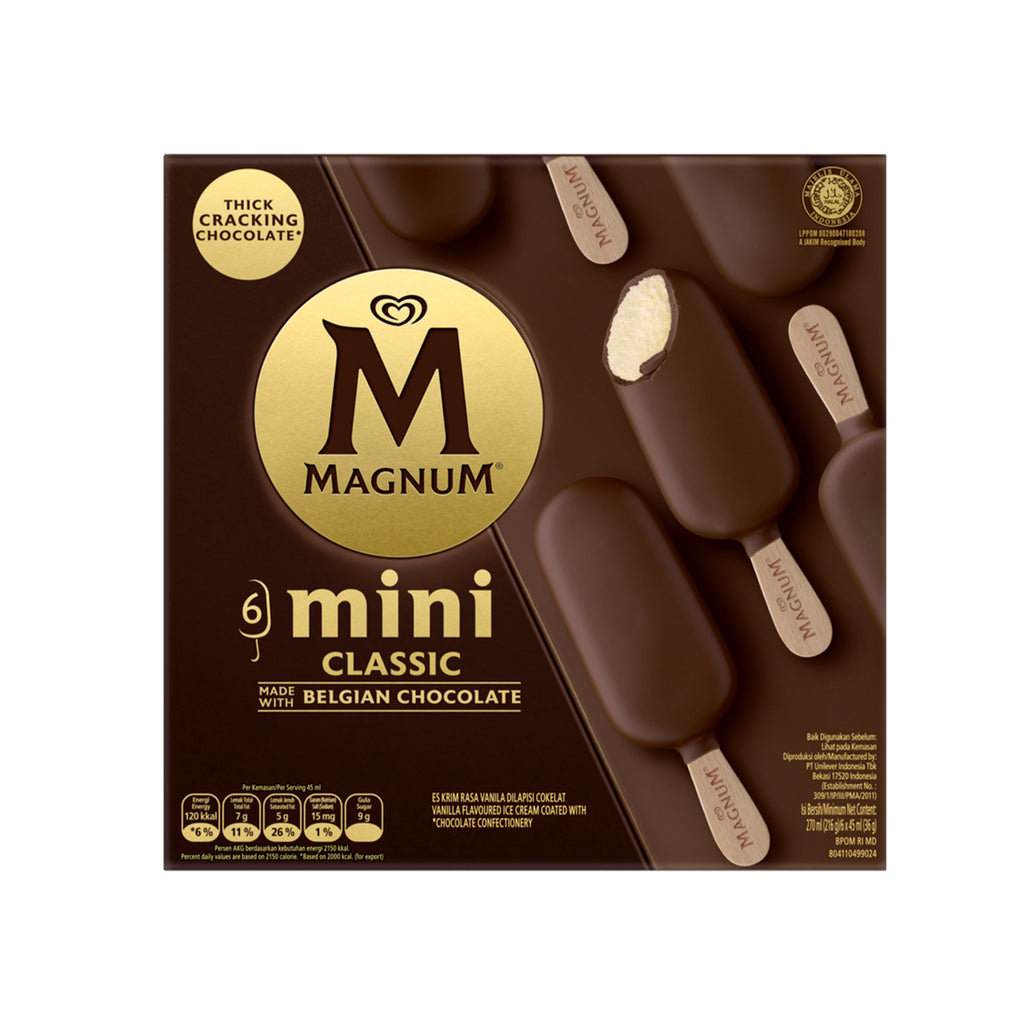 Magnum Mini Classic Ice Cream 45ml x 6