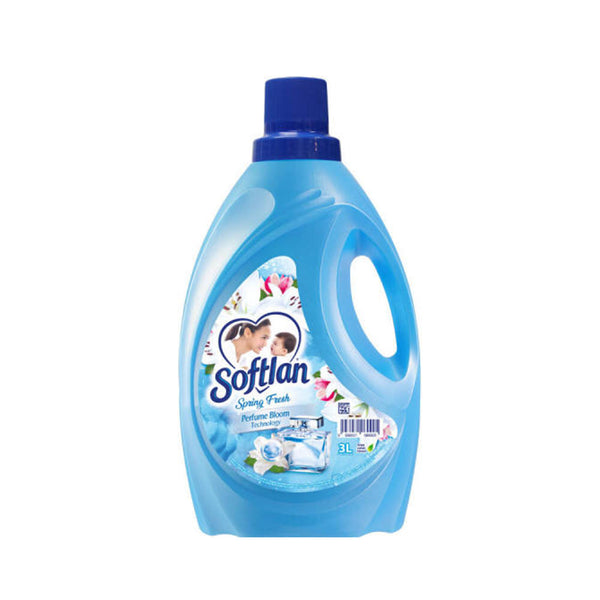 Softlan Fabric Softener Spring Fresh Scent Blue 3L