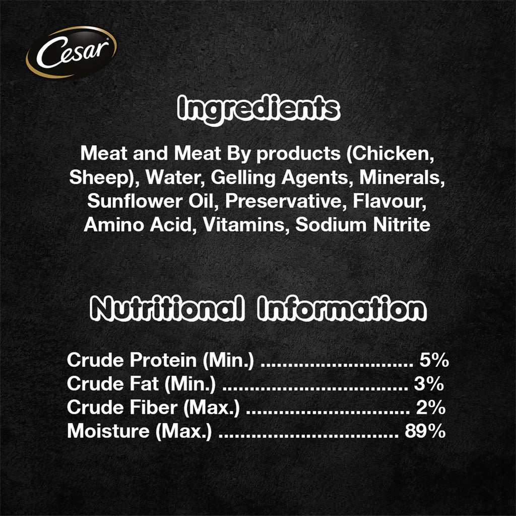 Cesar Lamb Wet Dog Food 100g