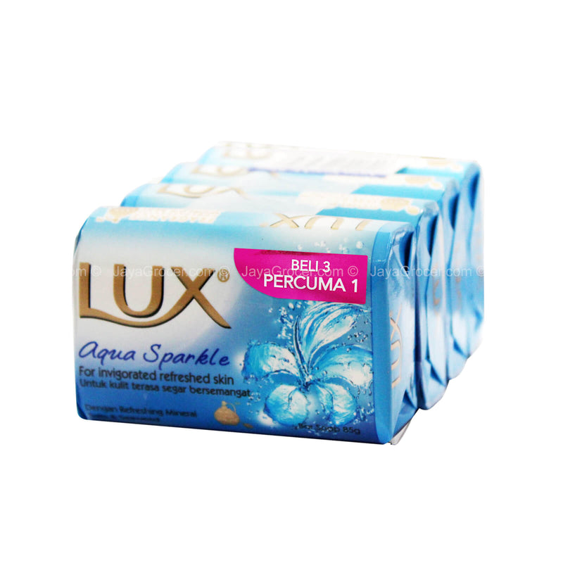 Lux Soap Aqua Sparkle Blue 85g 4pcs/pack