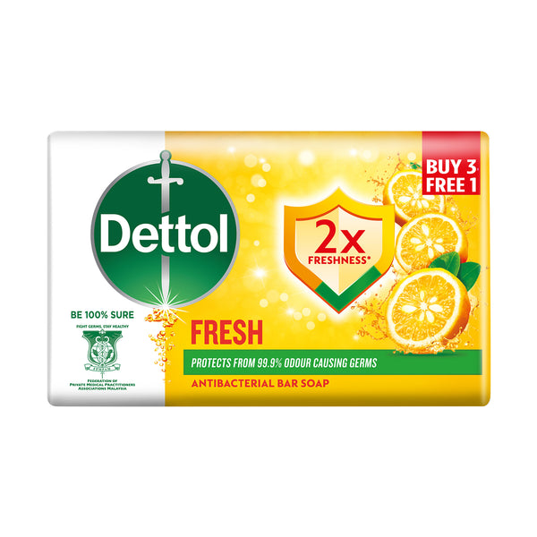 Dettol JUMP Body Soap Fresh 3+1 100g+60g