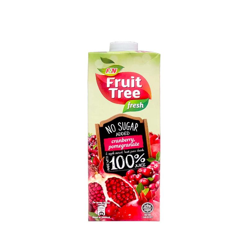 Fruit Tree 100% No Sugar Added Cranberry, Pomegranate and Apple 1L