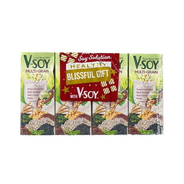 V-Soy Multi-Grain Soya Bean Milk 200ml x 4 (highest price)