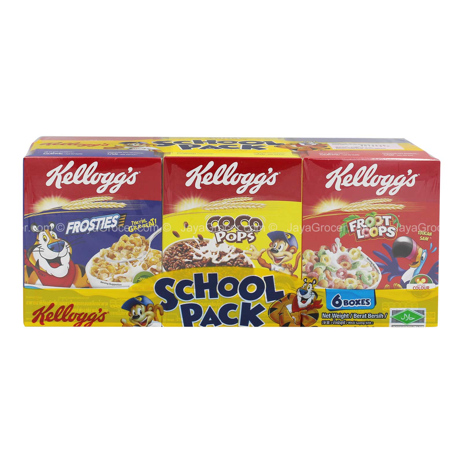 Kelloggs Fun Pack Breakfast Cereal 170g x 6