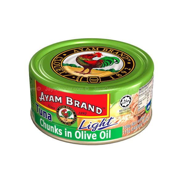 Ayam Brand Tuna Chunks in Olive Oil (Light) 150g (highest price)