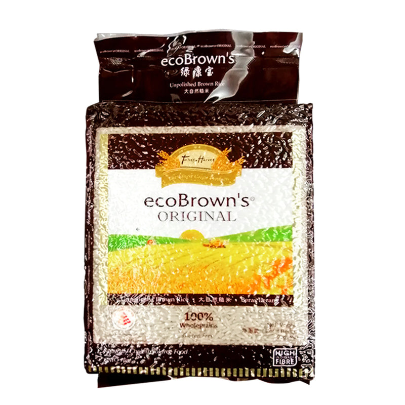 EcoBrowns Original Unpolished Brown Rice 2kg