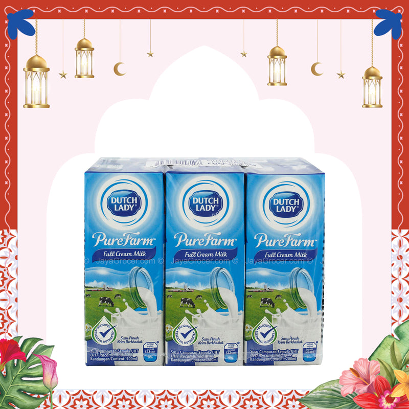 Dutch Lady UHT Full Cream Milk 200ml x 6