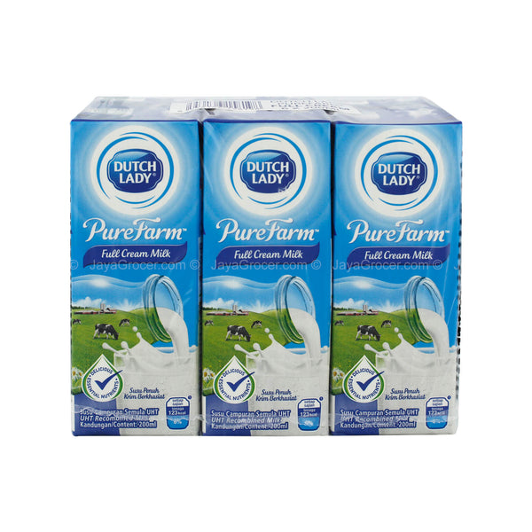 Dutch Lady UHT Full Cream Milk 200ml x 6