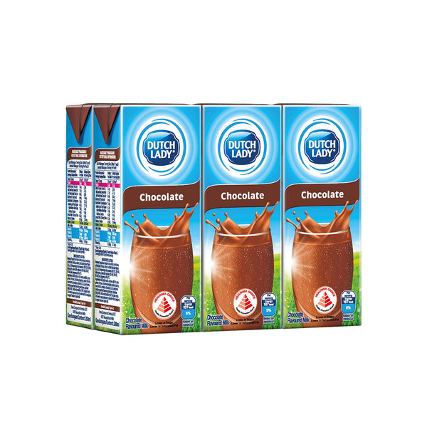 Dutch Lady UHT Milk Chocolate Flavour 200ml x 6