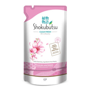 Shokubutsu Sakura Whitening Clean Fresh Shower Foam 500g