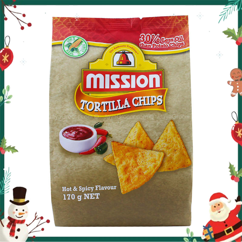 Mission Tortilla Chips Hot and Spicy 170g