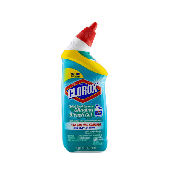 Clorox Toilet Bowl Cleaner Clinging Bleach Gel 709ml (highest price)