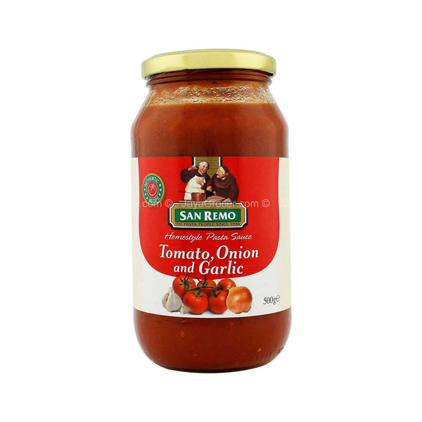 San Remo Tomato, Onion and Garlic Homestyle Pasta Sauce 500g (highest price)
