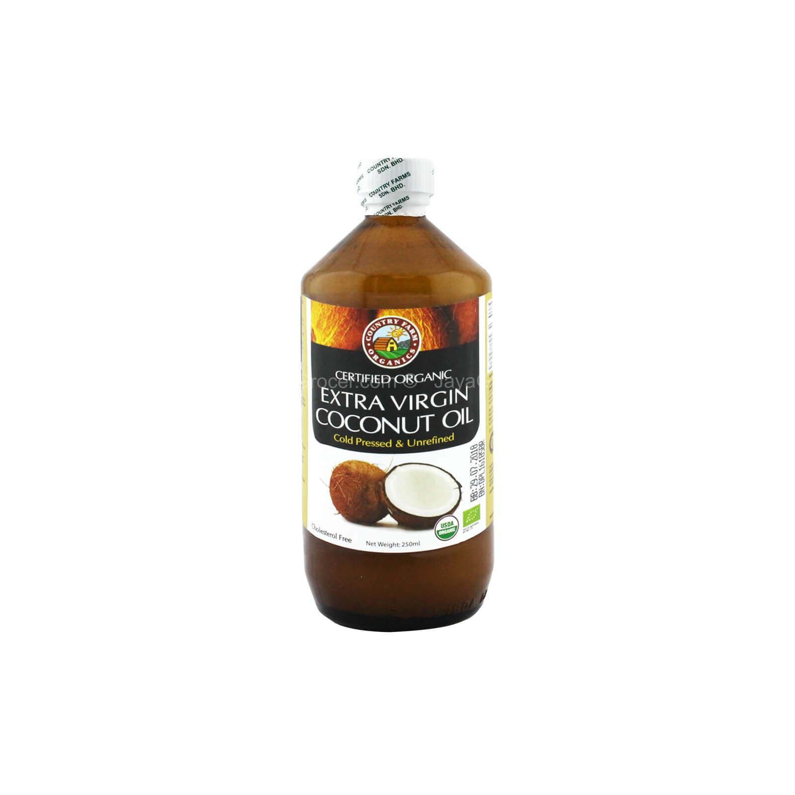Country Farm Organic Extra Virgin Coconut Oil 250ml