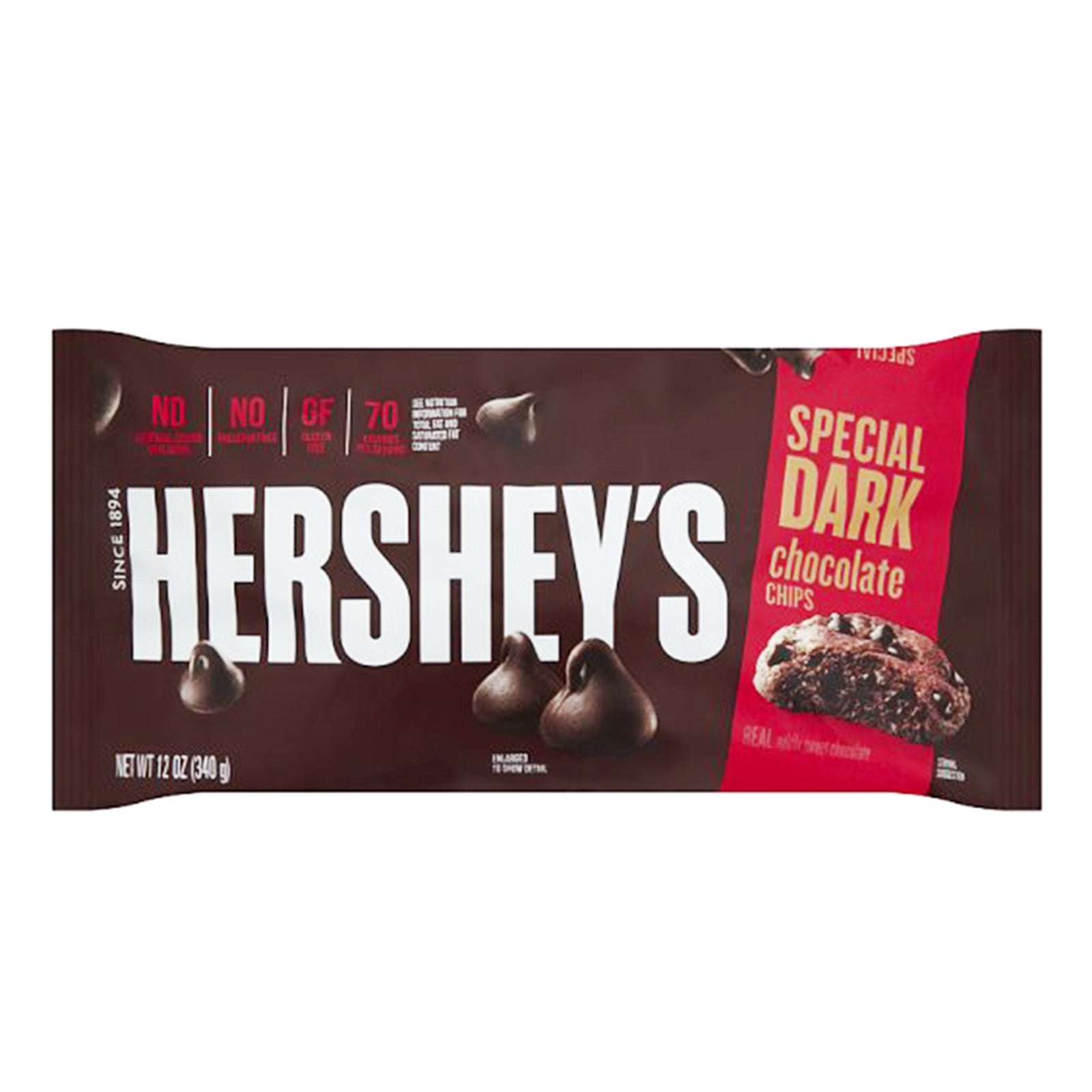 Hersheys Special Dark mildly Sweet Dark Chocolate Baking Chips 340g