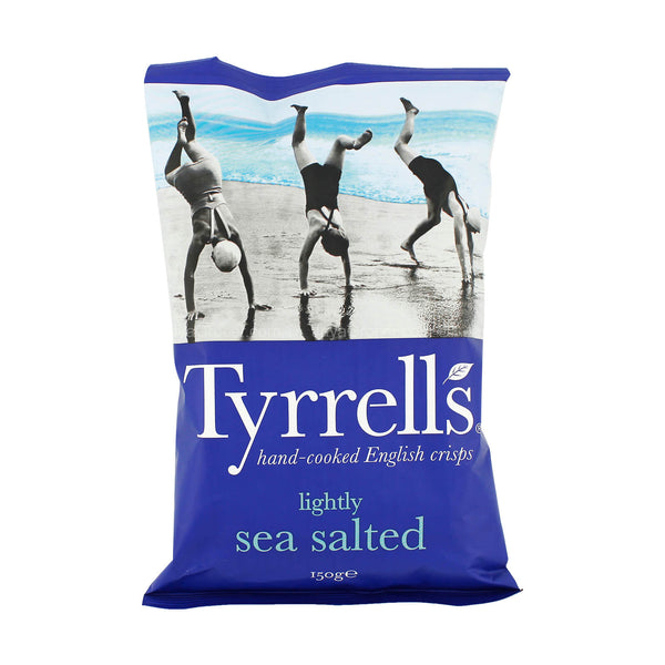 Tyrells Lightly Sea Salted Potato Chips 150g