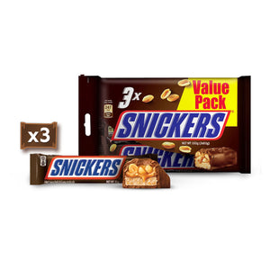 Snickers Peanut Chocolate Bar 51g x 3
