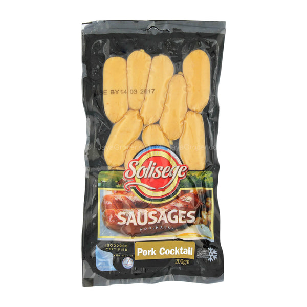 [NON-HALAL] Solisege Sausages Pork Cocktail 200g (highest price)