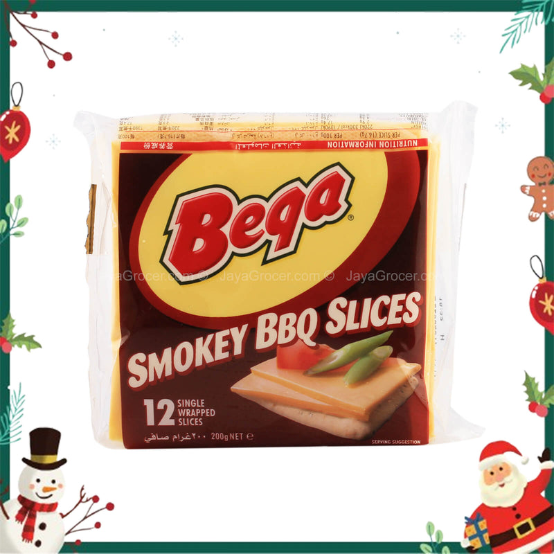 Bega Cheddar Smokey BBQ Slices Cheese 200g