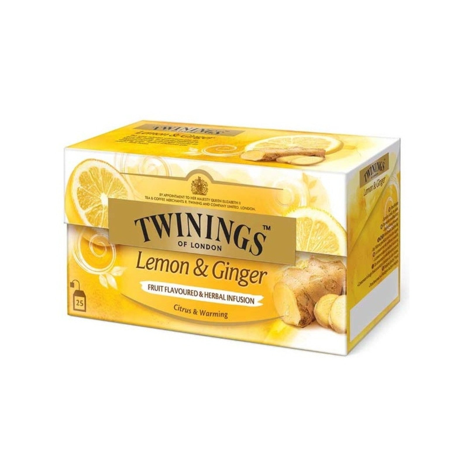 Twinings Lemon and Ginger Teabags 25pcs/pack