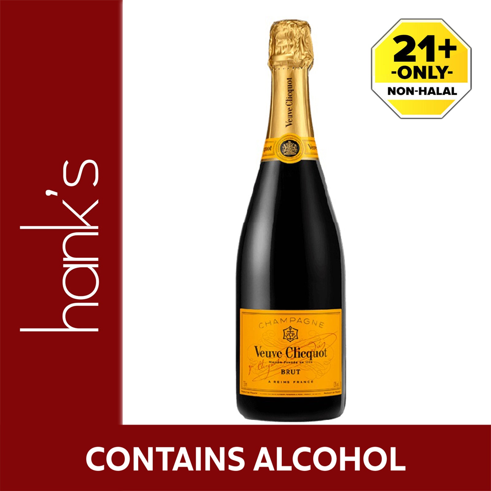VEUVE CLIQUOT P/BRUT CHAMPAGNE 750ML *1