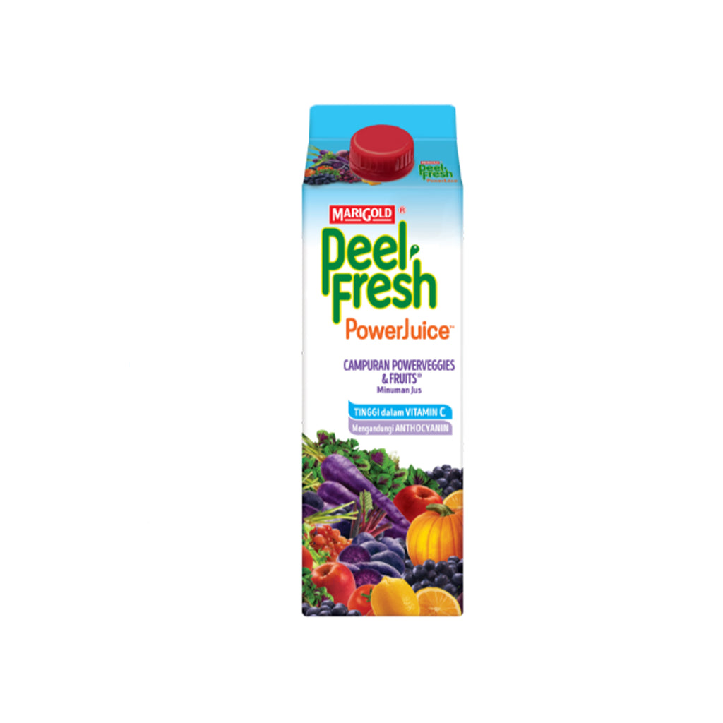Marigold Peel Fresh Power Juice No Sugar Mixed Powervegies & Fruits Juice Drink 1L