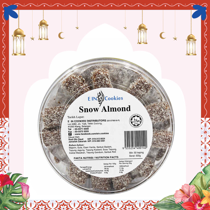 E-In Snow Almond Cookies 500g