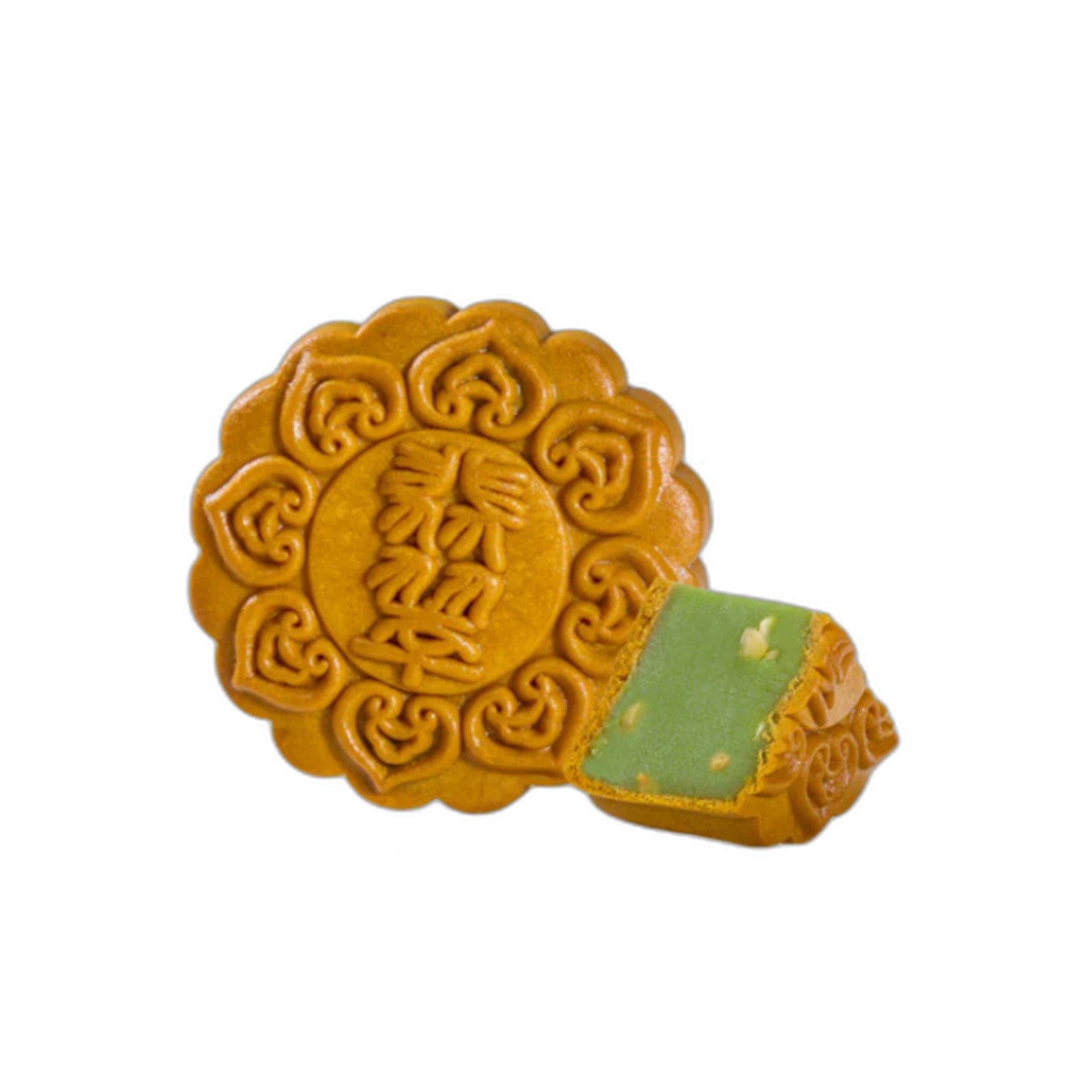 Yu Ai Less Sugar Pandan Mung Bean Mooncake 1unit