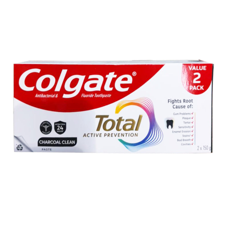 Colgate Total Charcoal Deep Clean Value Pack 150g x 2