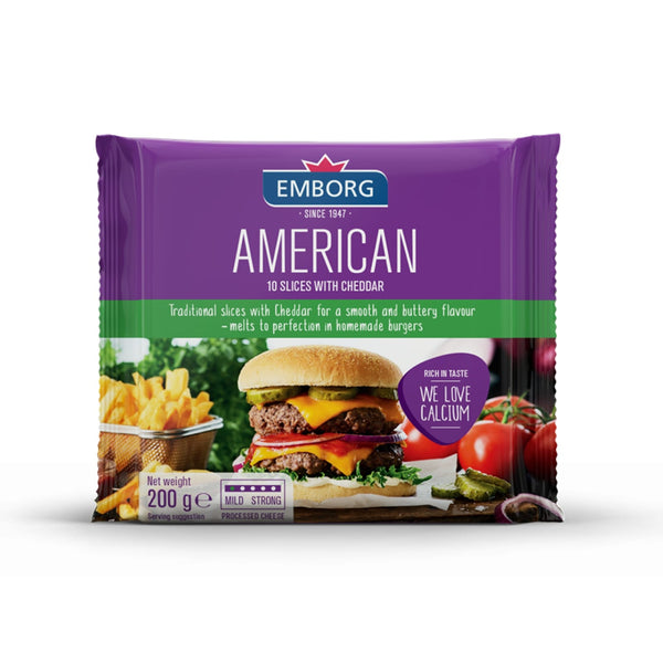 Emborg American Cheddar Slices Cheese 200g (highest price)
