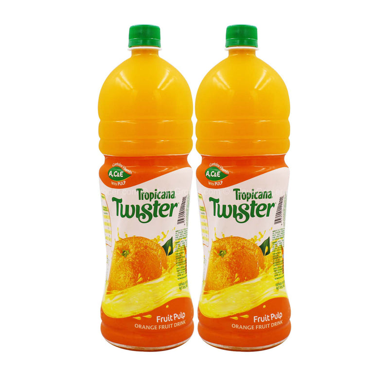 Twister Sealed Twin Pack Orange 1.5L x 2