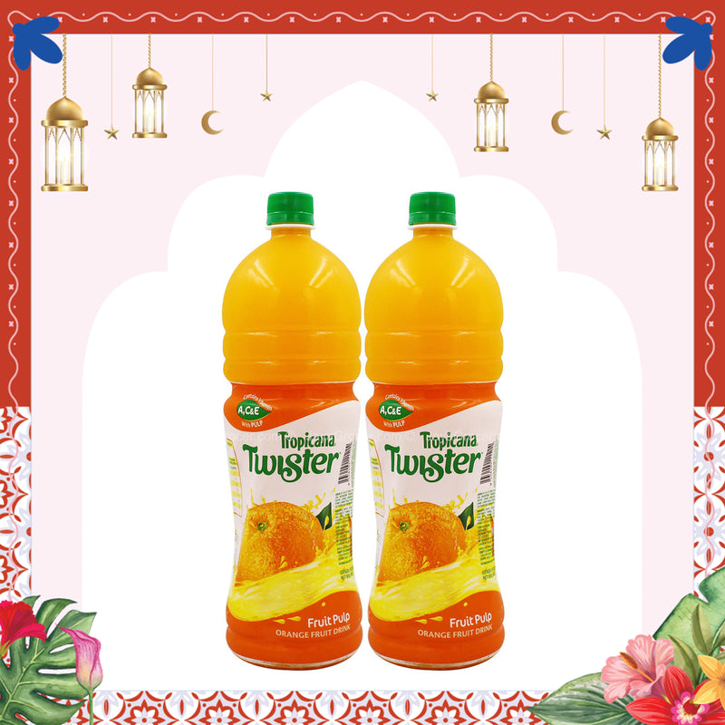 Twister Sealed Twin Pack Orange 1.5L x 2