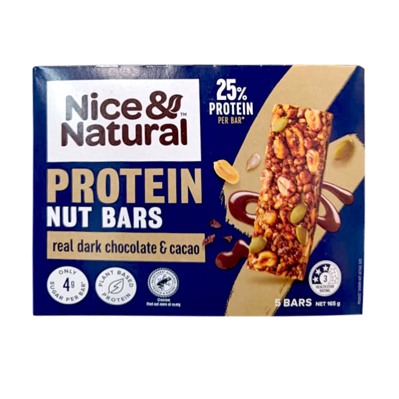 Nice and Natural Protein Bar Dark Chocolate Flavour 165g