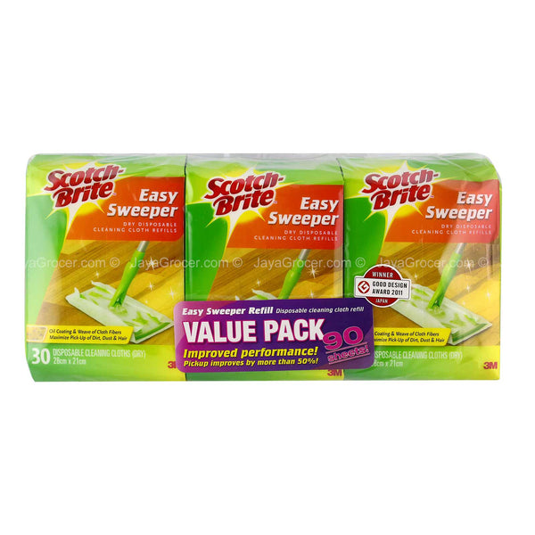 Scotch Brite Easy Sweeper Dry Dispose Refill 30pcs x 3 (highest price)