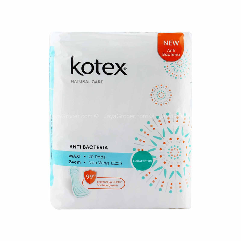 Kotex Natural Care Non Wing Anti Bacteria Pad 20pcs/pack