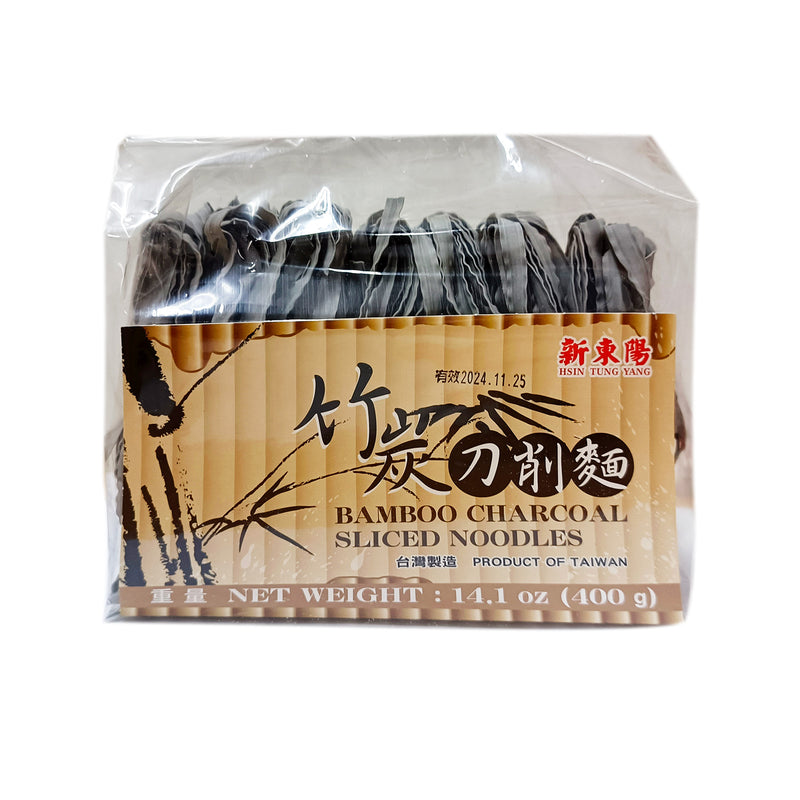 Hsin Tung Yang Bamboo Charcoal Sliced Noodles 400g