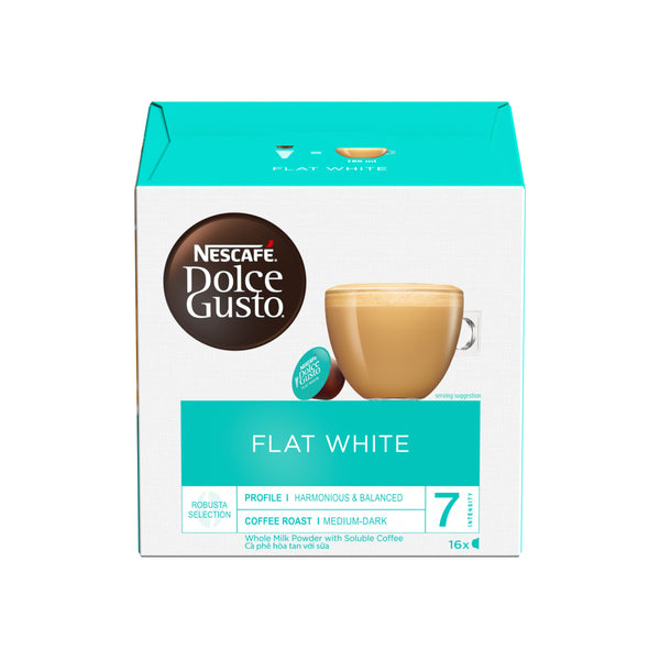 Nescafe Dolce Gusto Flat White Coffee Capsules 144g (highest price)