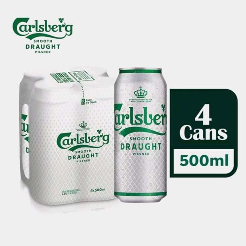 Carlsberg Smooth Draught Beer (Can) 500ml