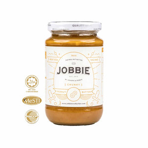 Jobbie Chunky Pure Peanut Butter (No Sugar and Salt) 380g