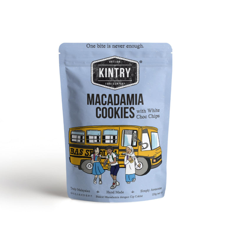 Kintry Macadamia White Chocolate Cookies 120g